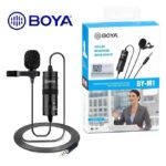 Boya Mic M1 Lavalier Collar Microphone for Canon Nikon DSLR Camcorder & Phone Android Iphone BY-M1 Mic 100% original