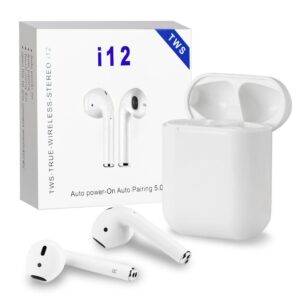 Super Bass Twins buds with Long Lasting Battery i12 airpods with touch sensor