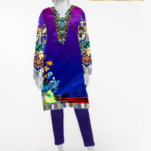 2 Pcs Linen Staple Full Bazu | Women Clothing in Pakistan