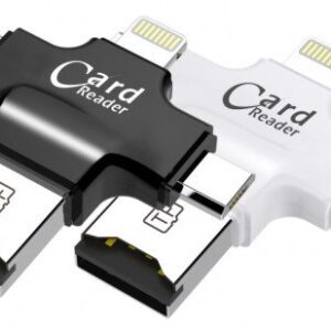 3 in 1 Micro SD Card Reader for iPhones and Android Phones