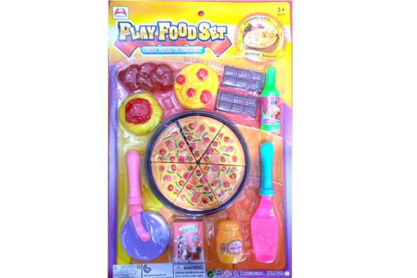 Collection Toys Kitchen PLAY FOOD Set With Pizza and Accessories- Kitchen Toys For Girls,