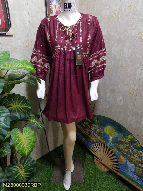 New Stylish Cotton Embroided Jacquard Top