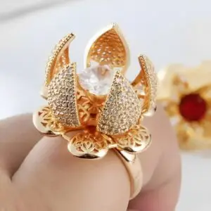 Flower Bloom Ring Open And Close